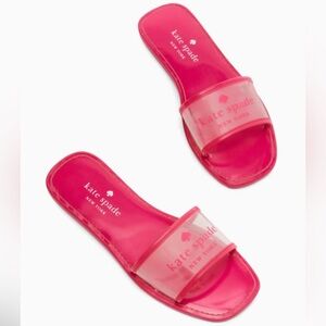 kate spade Pink Peyton Clear Sandals size 8
